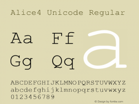 Alice4 Unicode