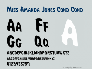 Miss Amanda Jones Cond