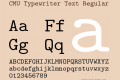 CMU Typewriter Text