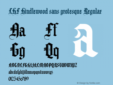 LHF Hindlewood sans grotesque