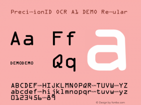 PrecisionID OCR A1