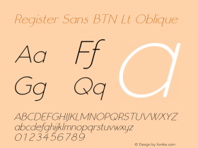 Register Sans BTN Lt