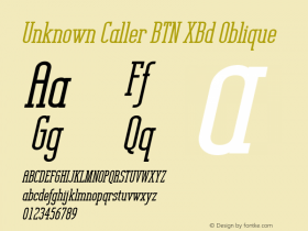 Unknown Caller BTN XBd