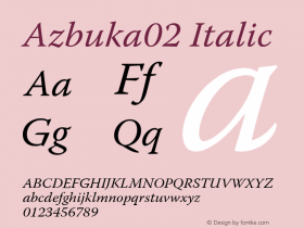 A字体家族\/希腊文和科普特文字体家族\/Italic字