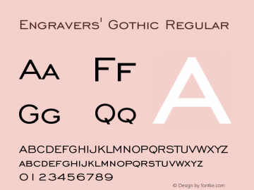 Engravers' Gothic