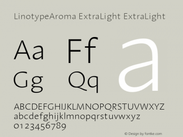 LinotypeAroma ExtraLight