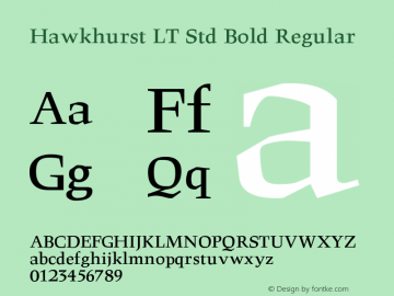 Hawkhurst LT Std Bold