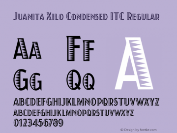 Juanita Xilo Condensed ITC