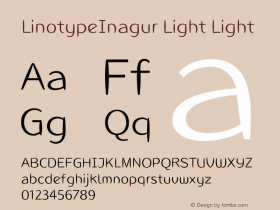 LinotypeInagur Light