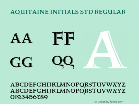 Aquitaine Initials Std