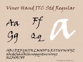 Viner Hand ITC Std