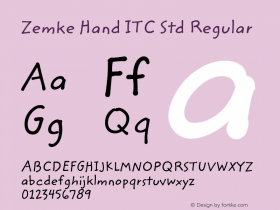 Zemke Hand ITC Std