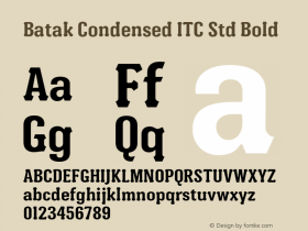 Batak Condensed ITC Std