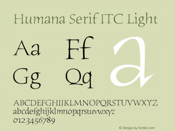 Humana Serif ITC