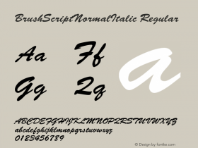 BrushScriptNormalItalic