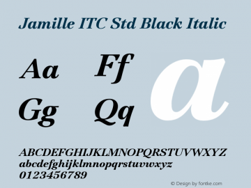 Jamille ITC Std Black