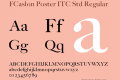 FCaslon Poster ITC Std