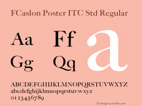 FCaslon Poster ITC Std