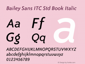 Bailey Sans ITC Std Book