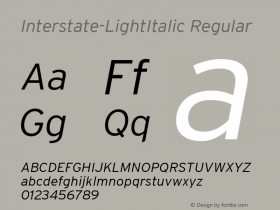 Interstate-LightItalic