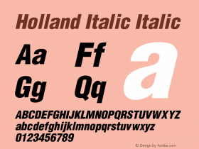 Holland Italic