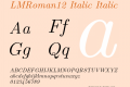 LMRoman12 Italic