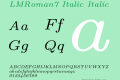 LMRoman7 Italic