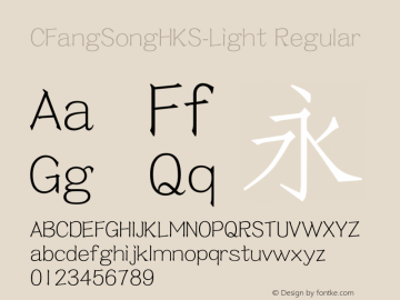 CFangSongHKS-Light