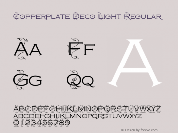 Copperplate Deco Light