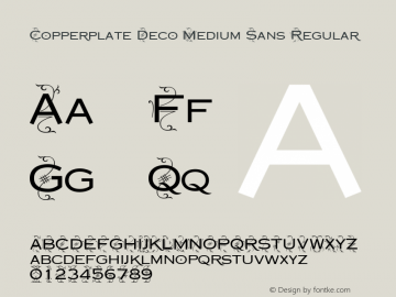 Copperplate Deco Medium Sans