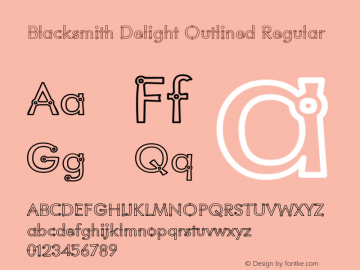 Blacksmith Delight Outlined