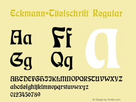 Eckmann-Titelschrift