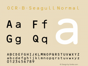 OCR-B-Seagull