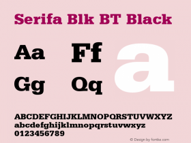 Serifa Blk BT