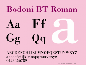 Bodoni BT