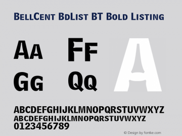 BellCent BdList BT