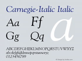 Carnegie-Italic