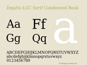 DejaVu LGC Serif Condensed