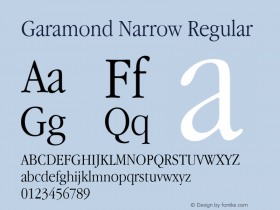 Garamond Narrow