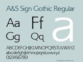 A&S Sign Gothic