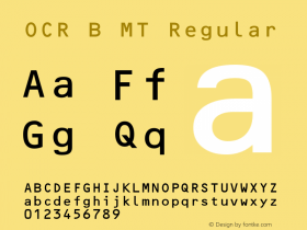 OCR B MT