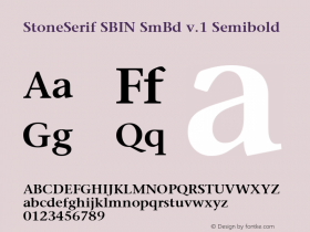 StoneSerif SBIN SmBd