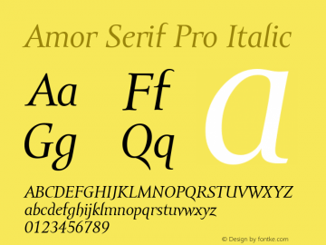 Amor Serif Pro