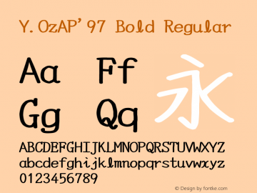 Y.OzAP'97 Bold