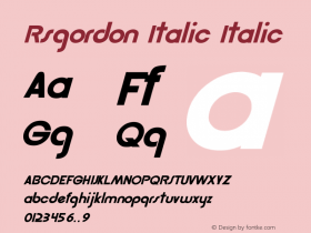 Rsgordon Italic