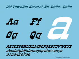 Old-TownExt-Normal Ex Italic