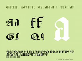 Gothic Texture Quadrata