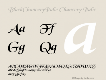 BlackChanceryItalic