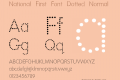 National First Font Dotted