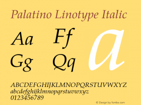 Palatino Linotype